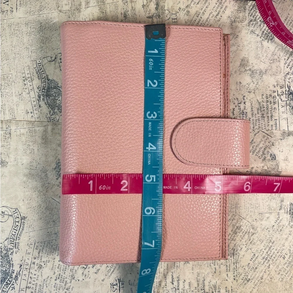 Moterm Versa Rings Planner — Pebbled Leather Pink — 6-Ring Organizer